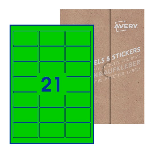 Rectangle Labels - 64 x 38mm Rectangle, Avery Blank Labels