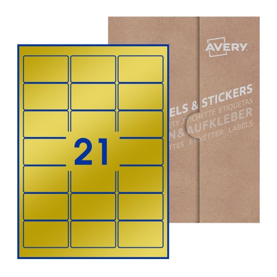 Rectangle Labels - 64 x 38mm Rectangle, Avery Blank Labels