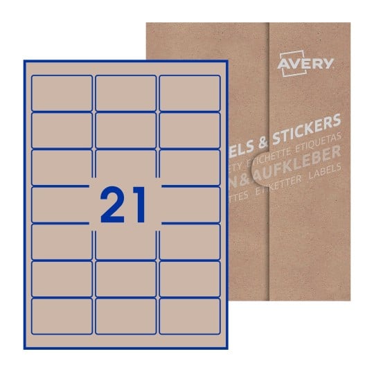 Rectangle Labels - 64 x 38mm Rectangle, Avery Blank Labels
