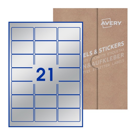 Rectangle Labels - 64 x 38mm Rectangle, Avery Blank Labels