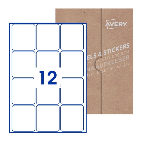 Rectangle Labels - 64 x 72mm Rectangle, Avery Blank Labels