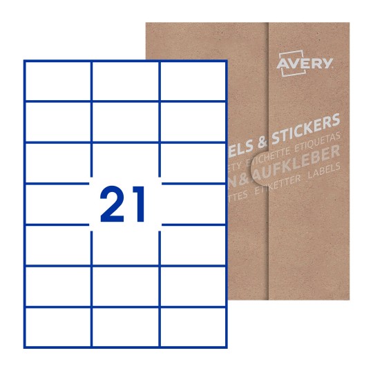 Rectangle Labels - 70 x 42mm Rectangle, Avery Blank Labels
