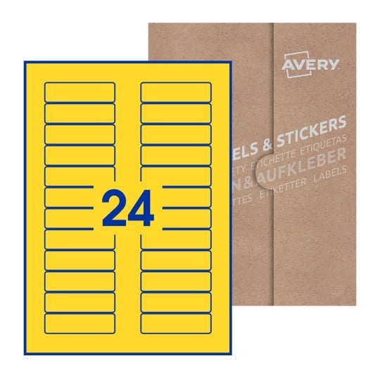 Rectangle Labels - 72 x 21mm Rectangle, Avery Blank Labels