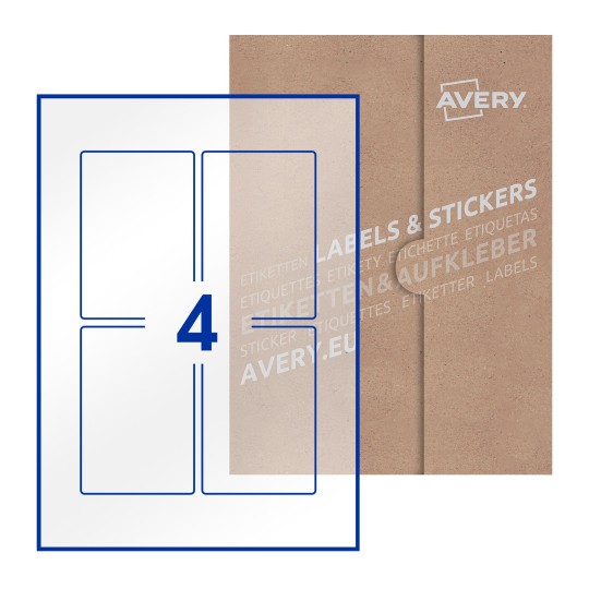 Rectangle Labels - 75 x 110mm Rectangle, Avery Blank Labels
