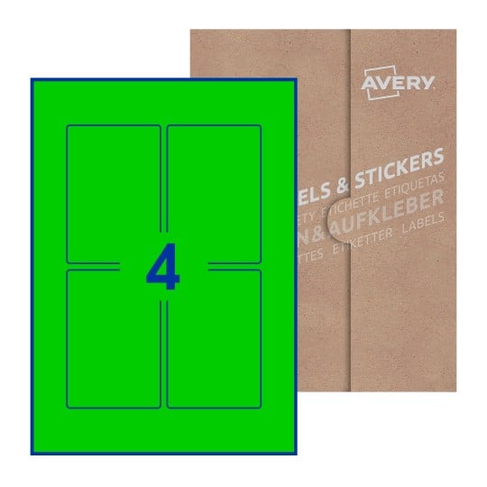 Rectangle Labels - 75 x 110mm Rectangle, Avery Blank Labels