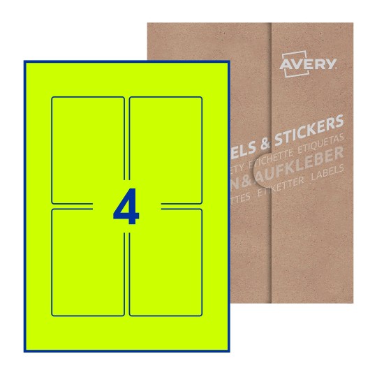 Rectangle Labels - 75 x 110mm Rectangle, Avery Blank Labels