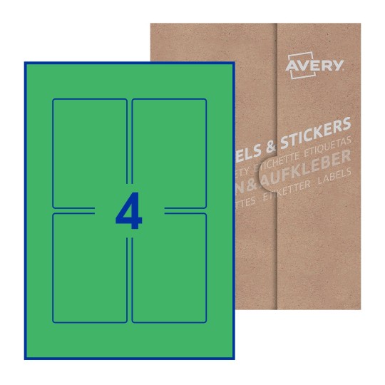 Rectangle Labels - 75 x 110mm Rectangle, Avery Blank Labels