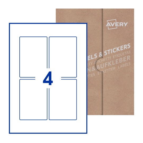 Rectangle Labels - 75 x 110mm Rectangle, Avery Blank Labels
