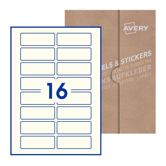Rectangle Labels - 80 x 30mm Rectangle, Avery Blank Labels
