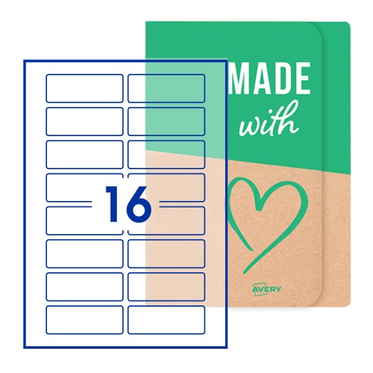 Rectangle Labels - 80 x 30mm Rectangle, Avery Blank Labels