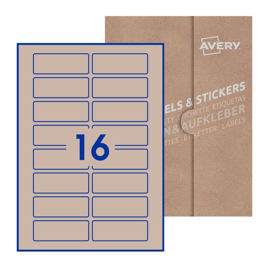Rectangle Labels - 80 x 30mm Rectangle, Avery Blank Labels