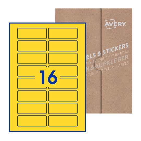 Rectangle Labels - 80 x 30mm Rectangle, Avery Blank Labels