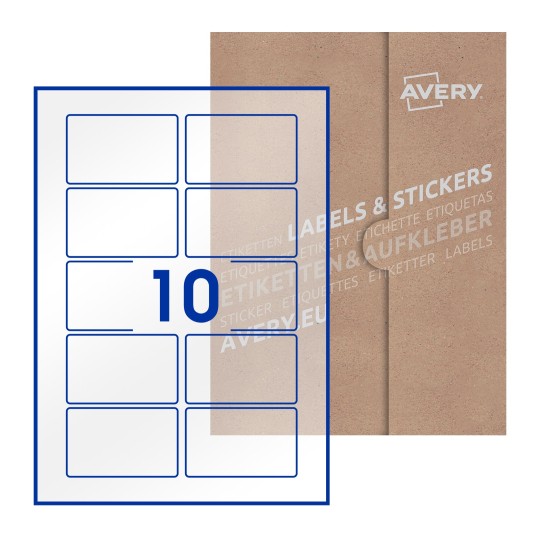 Rectangle Labels - 80 x 50mm Rectangle, Avery Blank Labels