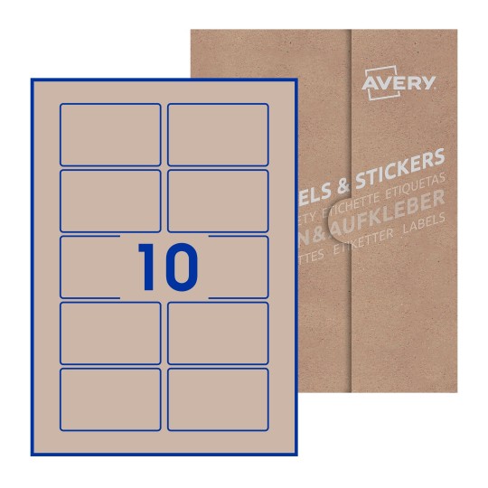 Rectangle Labels - 80 x 50mm Rectangle, Avery Blank Labels