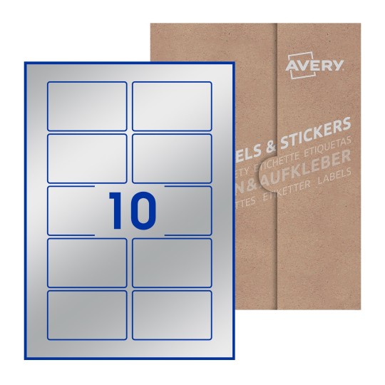 Rectangle Labels - 80 x 50mm Rectangle, Avery Blank Labels