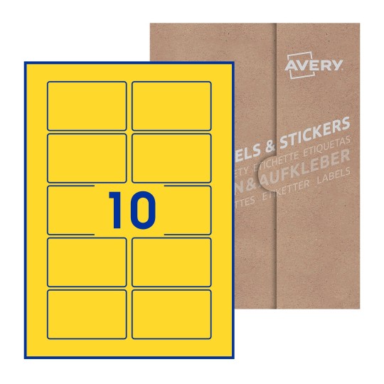 Rectangle Labels - 80 x 50mm Rectangle, Avery Blank Labels