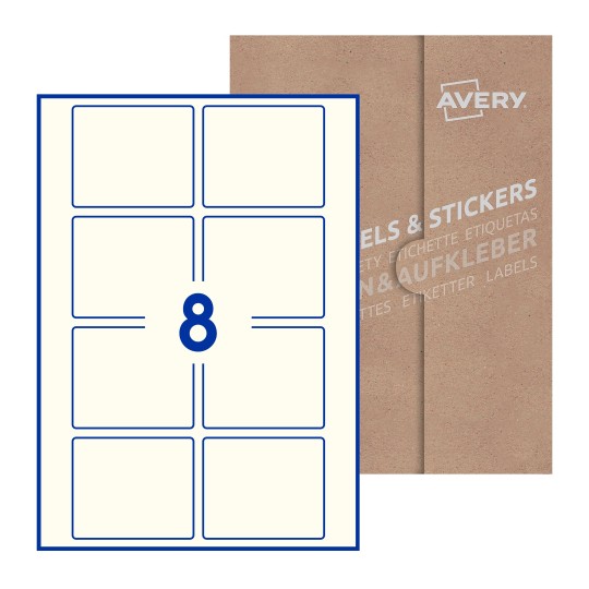 Rectangle Labels - 80 x 67mm Rectangle, Avery Blank Labels
