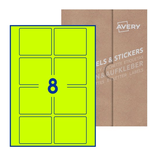 Rectangle Labels - 80 x 67mm Rectangle, Avery Blank Labels