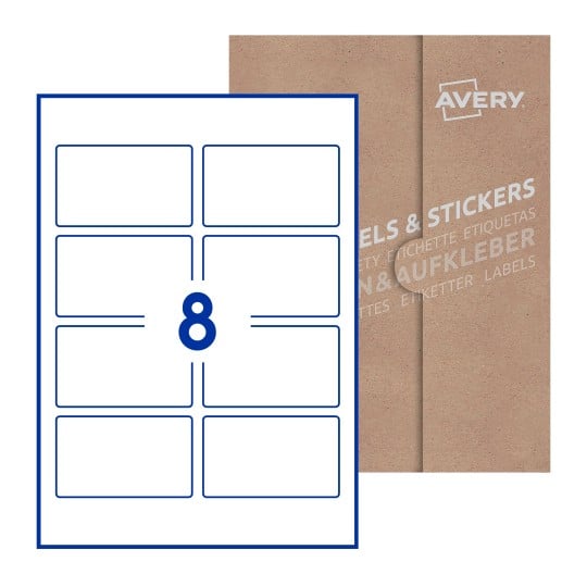 Rectangle Labels - 90 x 54mm Rectangle, Avery Blank Labels