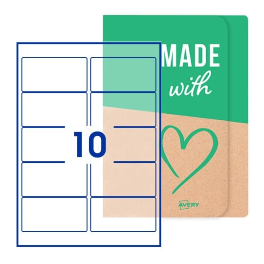 Rectangle Labels - 96 x 51mm Rectangle, Avery Blank Labels