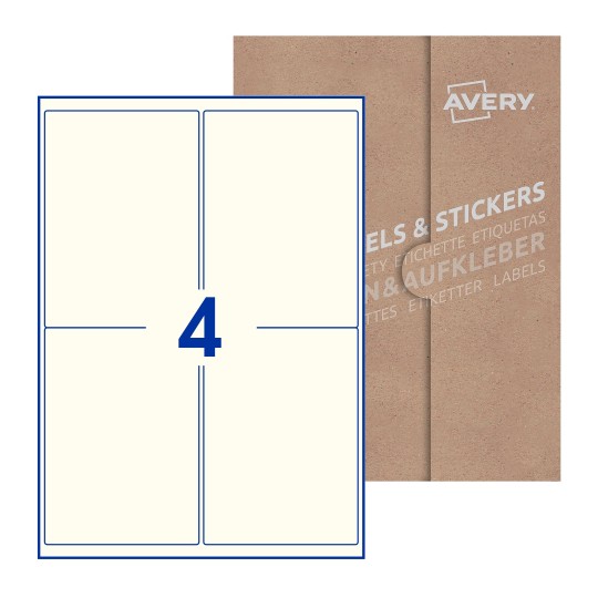 Rectangle Labels - 99 x 139mm Rectangle, Avery Blank Labels