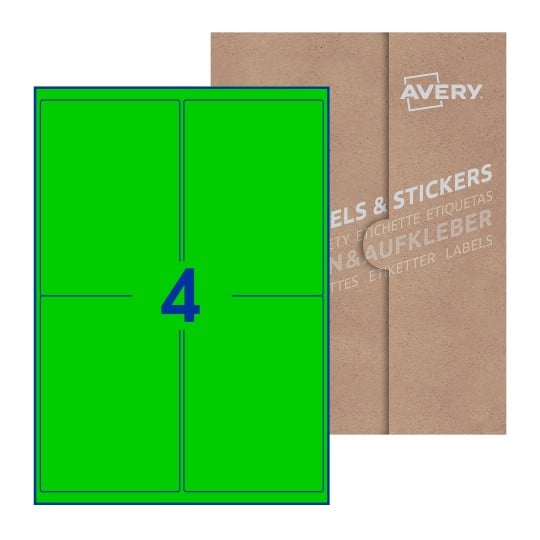 Rectangle Labels - 99 x 139mm Rectangle, Avery Blank Labels