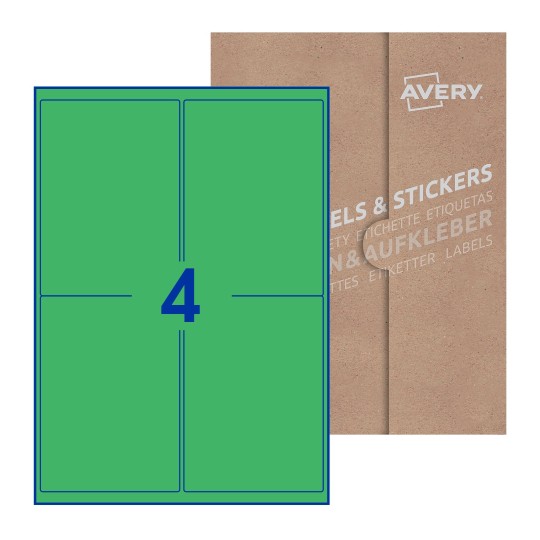 Rectangle Labels - 99 x 139mm Rectangle, Avery Blank Labels