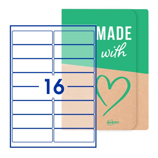 Rectangle Labels - 99 x 34mm Rectangle, Avery Blank Labels