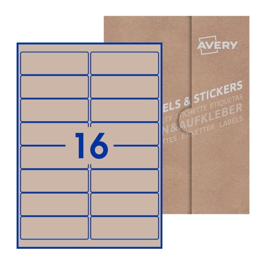 Rectangle Labels - 99 x 34mm Rectangle, Avery Blank Labels