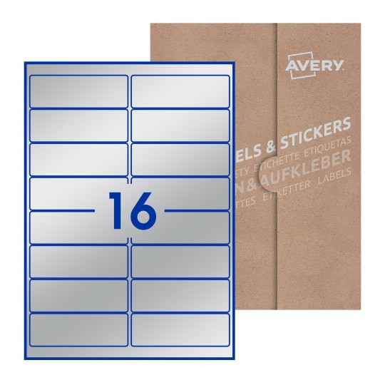 Rectangle Labels - 99 x 34mm Rectangle, Avery Blank Labels