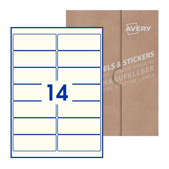 Rectangle Labels - 99 x 38mm Rectangle, Avery Blank Labels