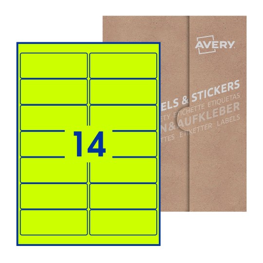 Rectangle Labels - 99 x 38mm Rectangle, Avery Blank Labels