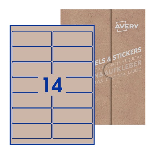 Rectangle Labels - 99 x 38mm Rectangle, Avery Blank Labels