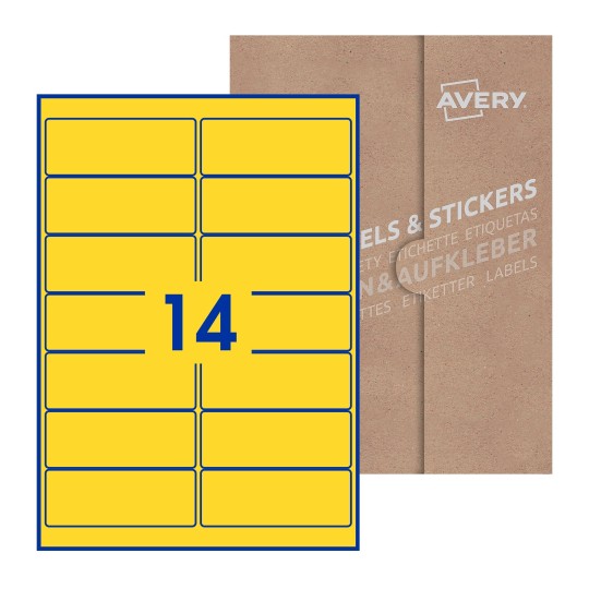 Rectangle Labels - 99 x 38mm Rectangle, Avery Blank Labels