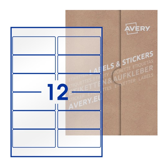 Rectangle Labels - 99 x 42mm Rectangle, Avery Blank Labels