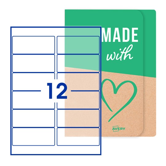 Rectangle Labels - 99 x 42mm Rectangle, Avery Blank Labels
