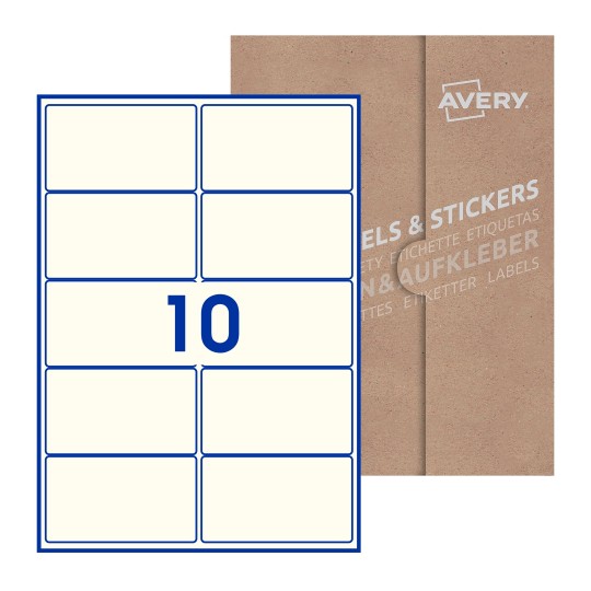 Rectangle Labels - 99 x 57mm Rectangle, Avery Blank Labels