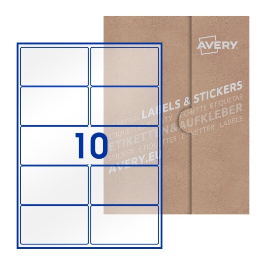Rectangle Labels - 99 x 57mm Rectangle, Avery Blank Labels