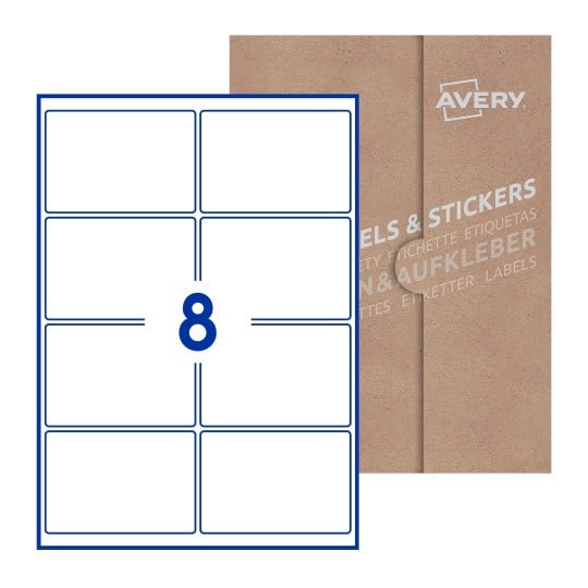 Rectangle Labels - 99 x 68mm Rectangle, Avery Blank Labels
