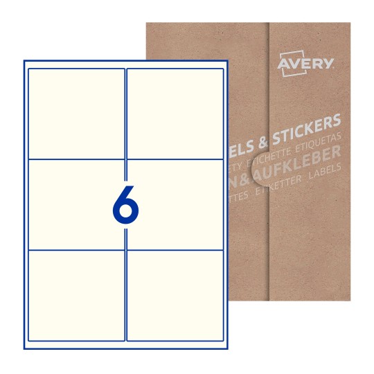 Blank Labels Rectangle 99x93mm - 99 x 93mm Rectangle, Avery Blank Labels