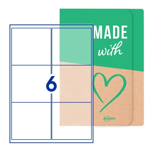 Blank Labels Rectangle 99x93mm - 99 x 93mm Rectangle, Avery Blank Labels
