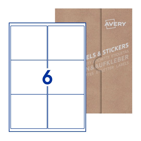 Blank Labels Rectangle 99x93mm - 99 x 93mm Rectangle, Avery Blank Labels