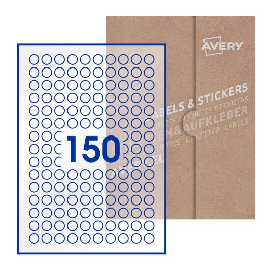 Round Labels - Ø 15mm Round, Avery Blank Labels