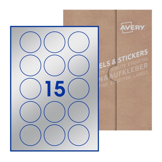 Round Labels - Ø 51mm Round, Avery Blank Labels