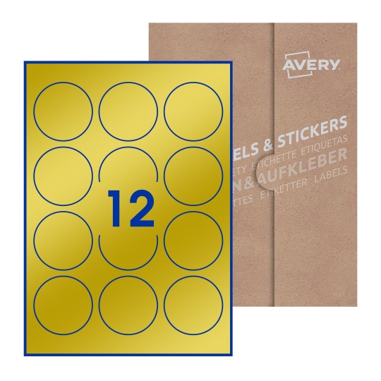 Round Labels - Ø 60mm Round, Avery Blank Labels