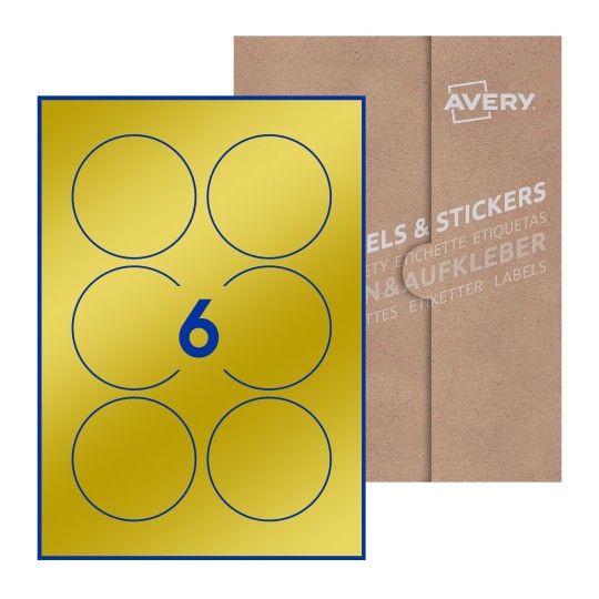 Round Labels - Ø 80mm Round, Avery Blank Labels