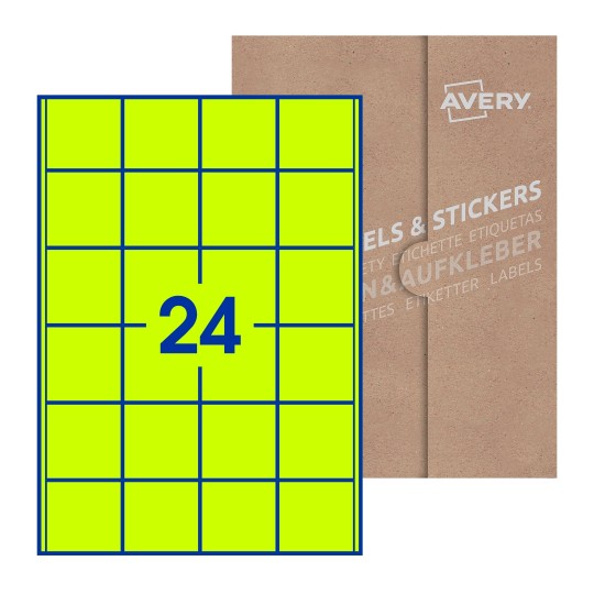 Square Labels - 50 x 50mm Square, Avery Blank Labels