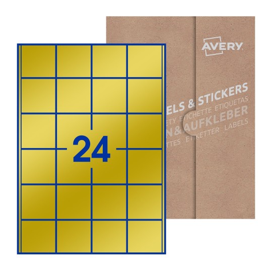 Square Labels - 50 x 50mm Square, Avery Blank Labels