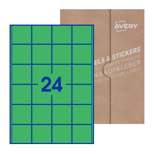 Square Labels - 50 x 50mm Square, Avery Blank Labels