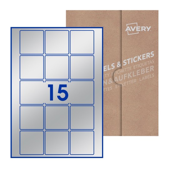 Square Labels - 55 x 55mm Square, Avery Blank Labels